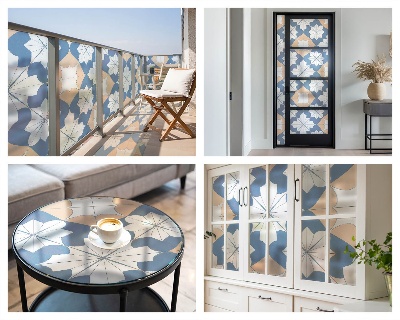 Szimmetrikus minták Ablaküveg fólia belátásgátló