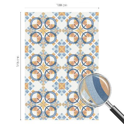 Geometrikus minta Öntapadós ablakfólia ólomüveg mintával