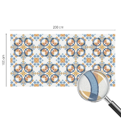 Geometrikus minta Öntapadós ablakfólia ólomüveg mintával