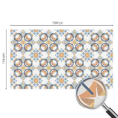 Geometrikus minta Öntapadós ablakfólia ólomüveg mintával