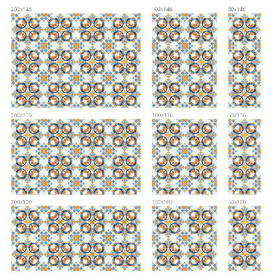 Geometrikus minta Öntapadós ablakfólia ólomüveg mintával