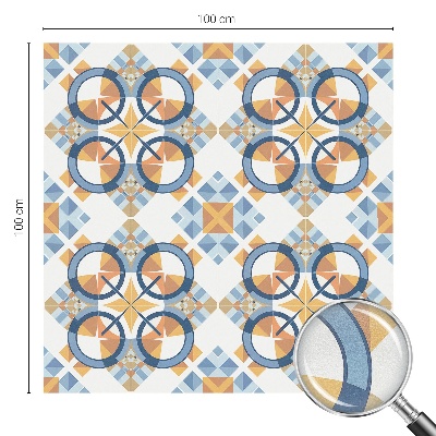 Geometrikus minta Öntapadós ablakfólia ólomüveg mintával