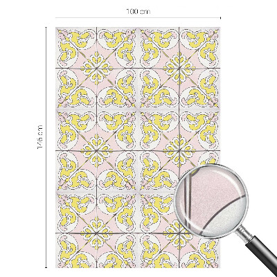 Absztrakt virágok Belátásgátló fólia ablakra