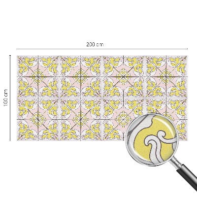 Absztrakt virágok Belátásgátló fólia ablakra