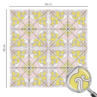 Absztrakt virágok Belátásgátló fólia ablakra