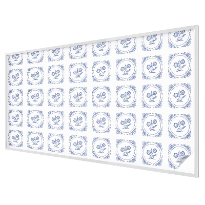 Finom virágok Öntapadós ablakfólia ólomüveg mintával