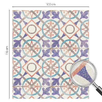 Színes mozaikok Belátásgátló fólia ablakra