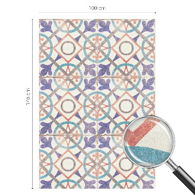 Színes mozaikok Belátásgátló fólia ablakra