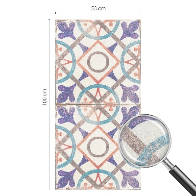 Színes mozaikok Belátásgátló fólia ablakra