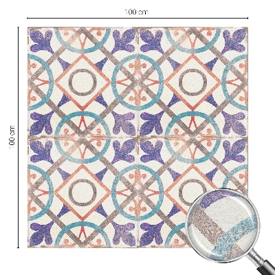 Színes mozaikok Belátásgátló fólia ablakra