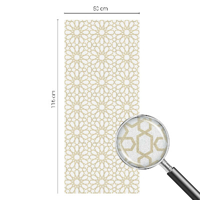 Geometriai minták Öntapadós üvegfólia vitrázs mintával