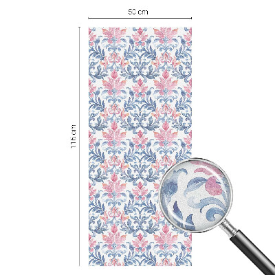 Virágszimmetria Öntapadós ablakfólia ólomüveg mintával