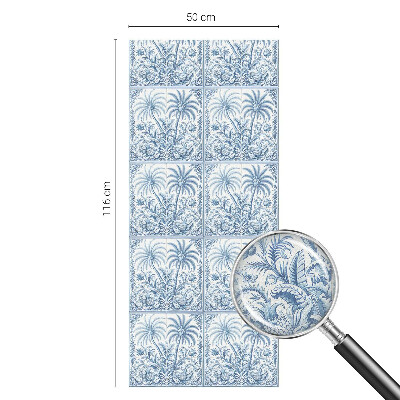 Trópusi táj Üvegfólia ablakra