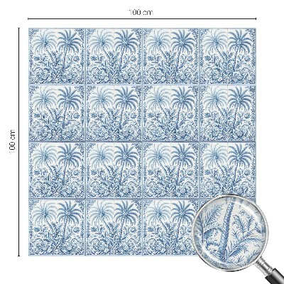 Trópusi táj Üvegfólia ablakra