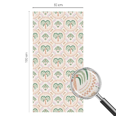 Egzotikus pálmafák Ablaküveg fólia belátásgátló