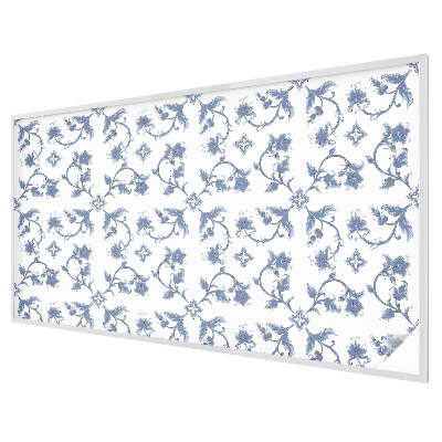 Virágdísz Öntapadós üvegfólia vitrázs mintával