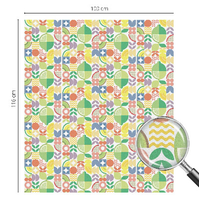 Színes gyümölcsök Ablaküveg fólia belátásgátló