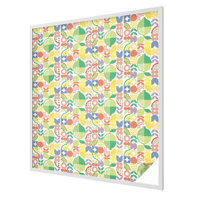 Színes gyümölcsök Ablaküveg fólia belátásgátló