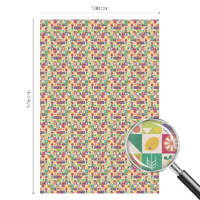 Színes absztrakció Üvegfólia ablakra