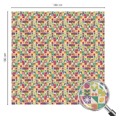 Színes absztrakció Üvegfólia ablakra