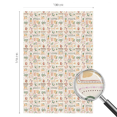 Népi minták Ablaküveg fólia belátásgátló