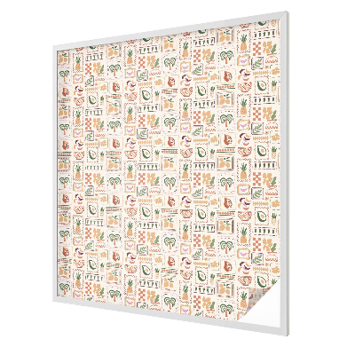 Népi minták Ablaküveg fólia belátásgátló