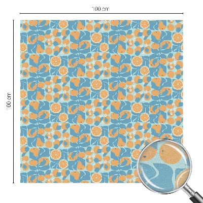 Halas citrusfélék Üvegfólia ablakra