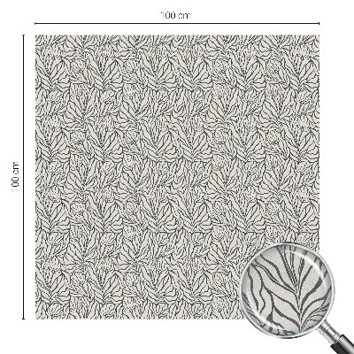 Levelek, virágok Öntapadós ablakfólia ólomüveg mintával