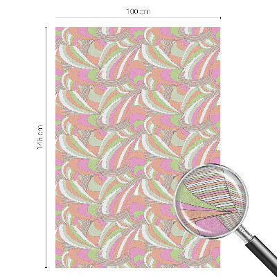 Színes cikk-cakk Öntapadós üvegfólia vitrázs mintával