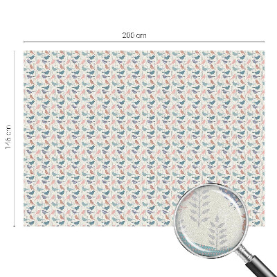 Pasztell madarak Öntapadós ablakfólia ólomüveg mintával