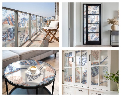 Tengeri kagylók Üvegfólia ablakra