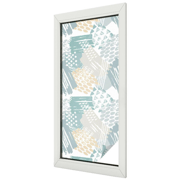 Absztrakt mozaik Belátásgátló fólia ablakra