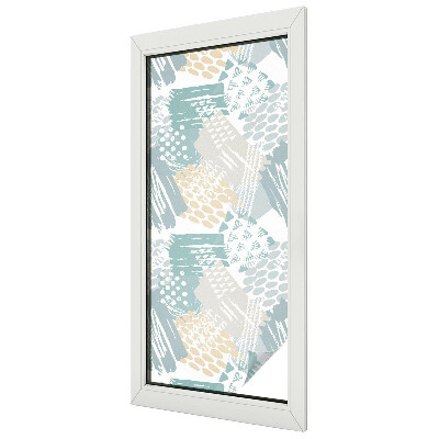 Absztrakt mozaik Belátásgátló fólia ablakra