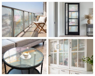 Absztrakt harmónia Belátásgátló fólia ablakra