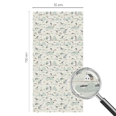 Egy idilli falu Ablaküveg fólia belátásgátló