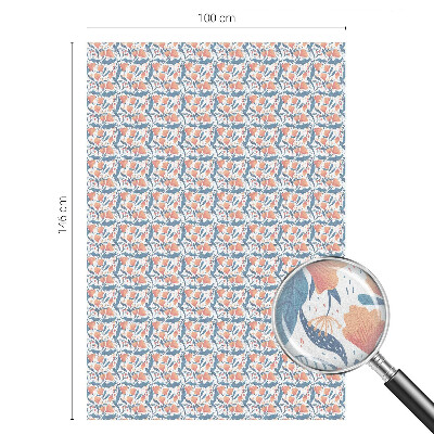 Virágos lakoma Öntapadós ablakfólia ólomüveg mintával