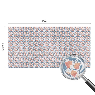 Virágos lakoma Öntapadós ablakfólia ólomüveg mintával
