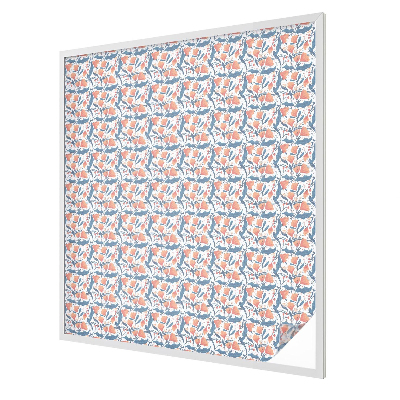 Virágos lakoma Öntapadós ablakfólia ólomüveg mintával