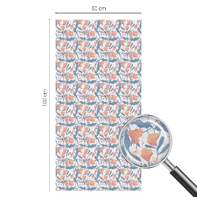 Virágos lakoma Öntapadós ablakfólia ólomüveg mintával