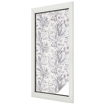 Levelek és pillangók Ablaküveg fólia belátásgátló