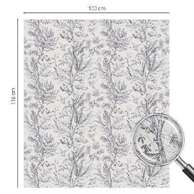 Levelek és pillangók Ablaküveg fólia belátásgátló