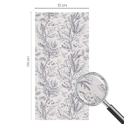 Levelek és pillangók Ablaküveg fólia belátásgátló