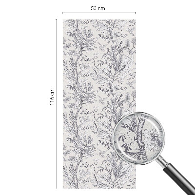 Levelek és pillangók Ablaküveg fólia belátásgátló