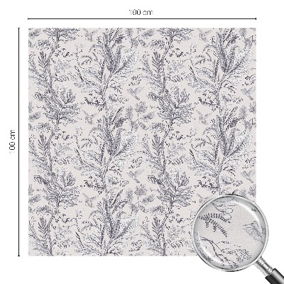 Levelek és pillangók Ablaküveg fólia belátásgátló