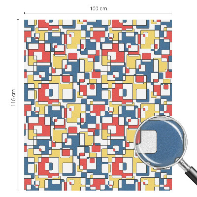 Geometriai alakzatok Öntapadós üvegfólia vitrázs mintával
