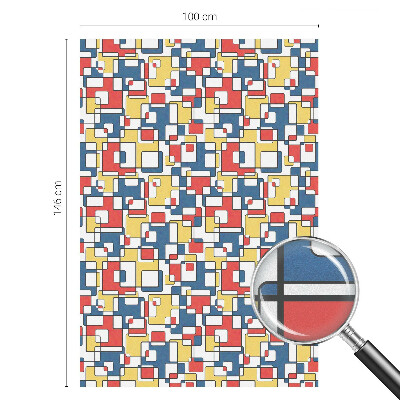Geometriai alakzatok Öntapadós üvegfólia vitrázs mintával