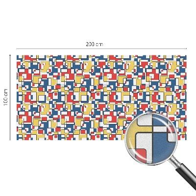 Geometriai alakzatok Öntapadós üvegfólia vitrázs mintával