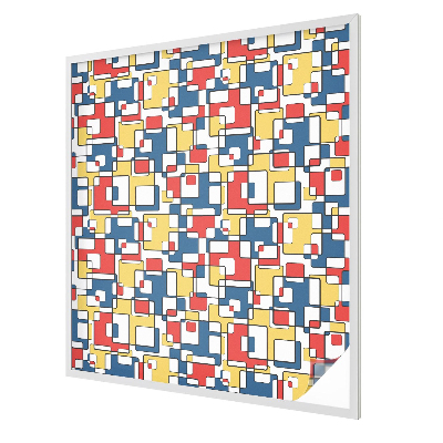 Geometriai alakzatok Öntapadós üvegfólia vitrázs mintával