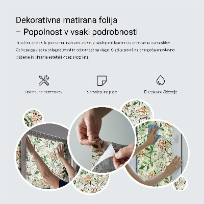 Geometriai alakzatok Öntapadós üvegfólia vitrázs mintával