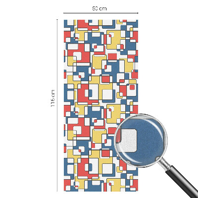 Geometriai alakzatok Öntapadós üvegfólia vitrázs mintával